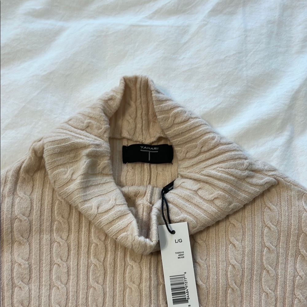 Tanari Cream Cable Knit Sweater